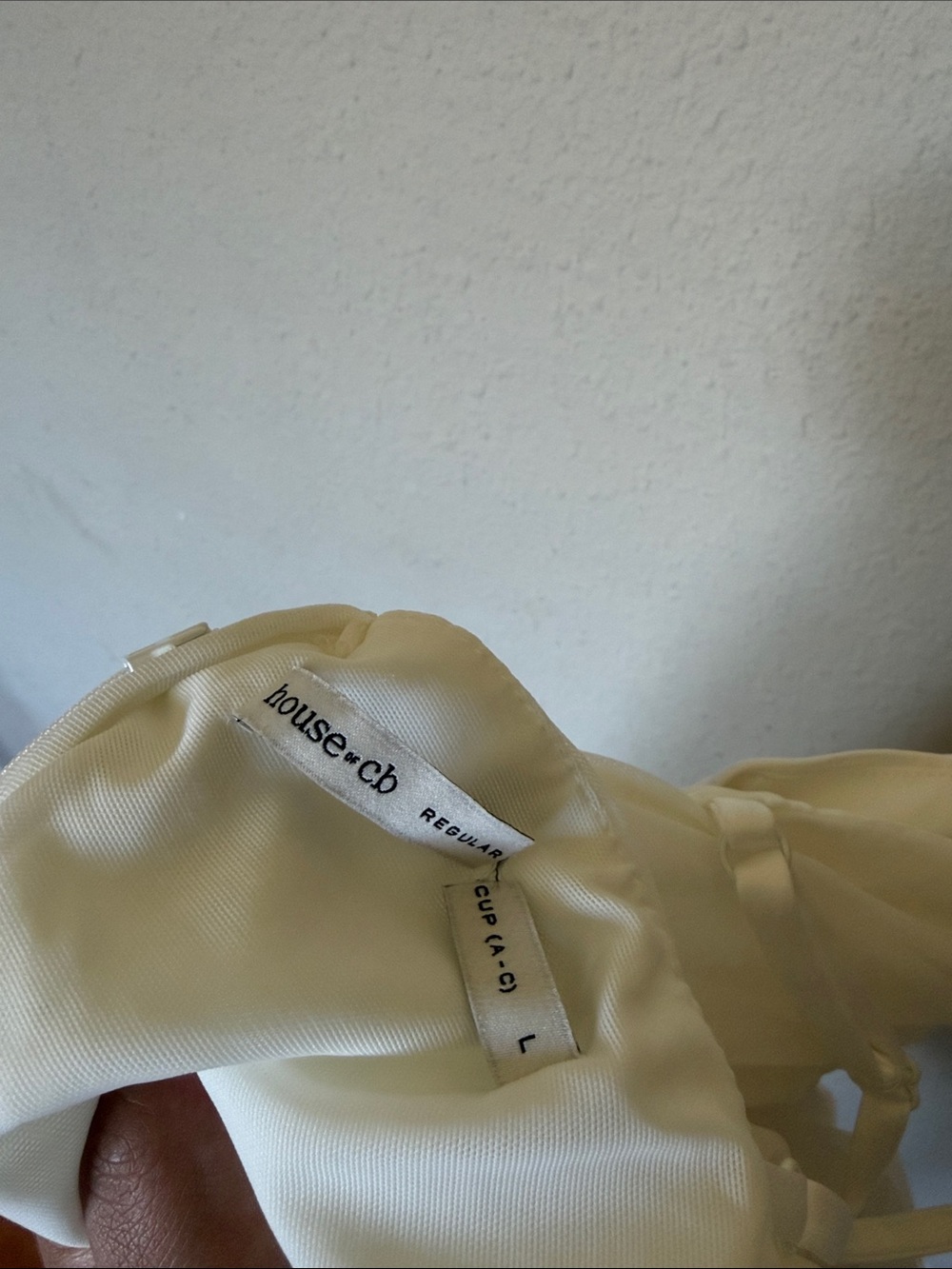 HOUSE OF CB Lini White Mesh Maxi Dress white ruched size L regular cup A-C NWOT - Picture 17 of 17